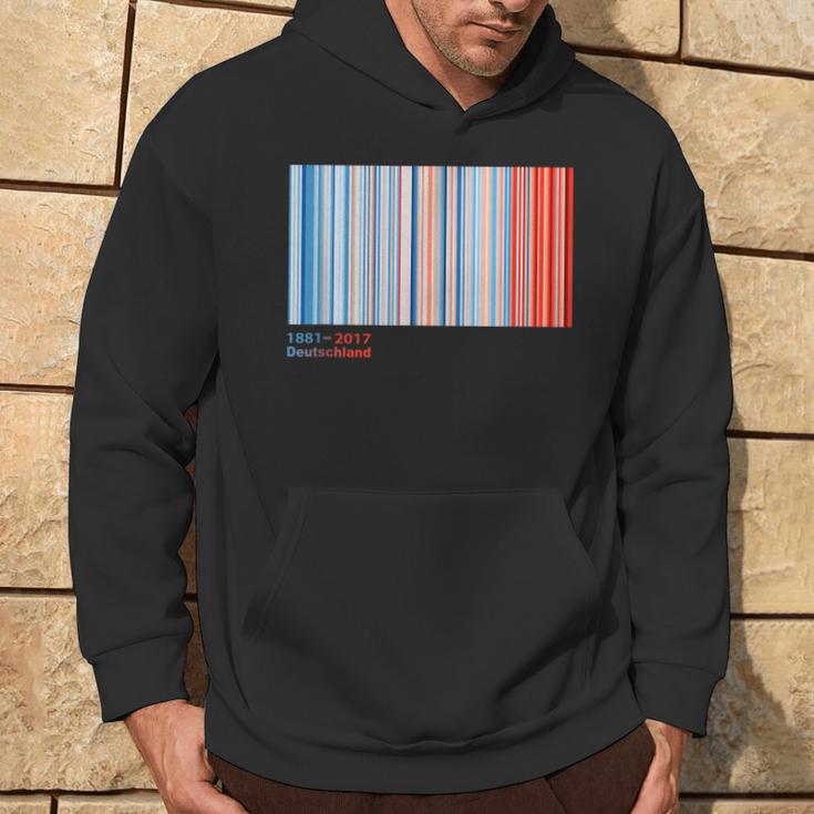 Warmth Stripes Germany Annual Temperatures Kapuzenpullover Lebensstil