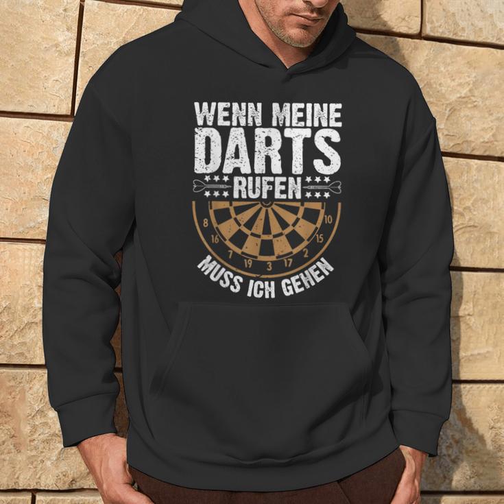 Wenn Meine Darts Rufen Muss Gehen Dartspieler Kapuzenpullover Lebensstil