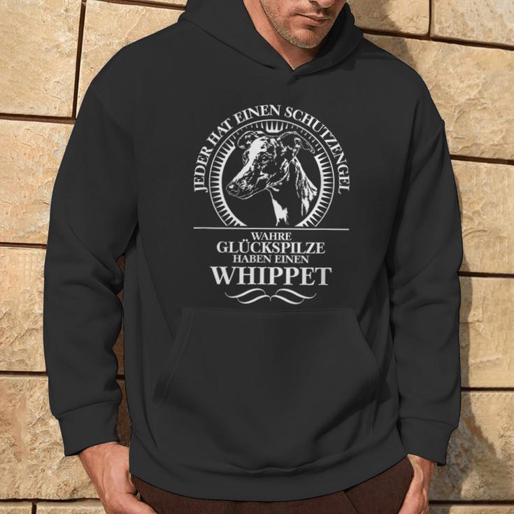 Whippet Guardian Angel Dog Greyhound Dog Saying Kapuzenpullover Lebensstil