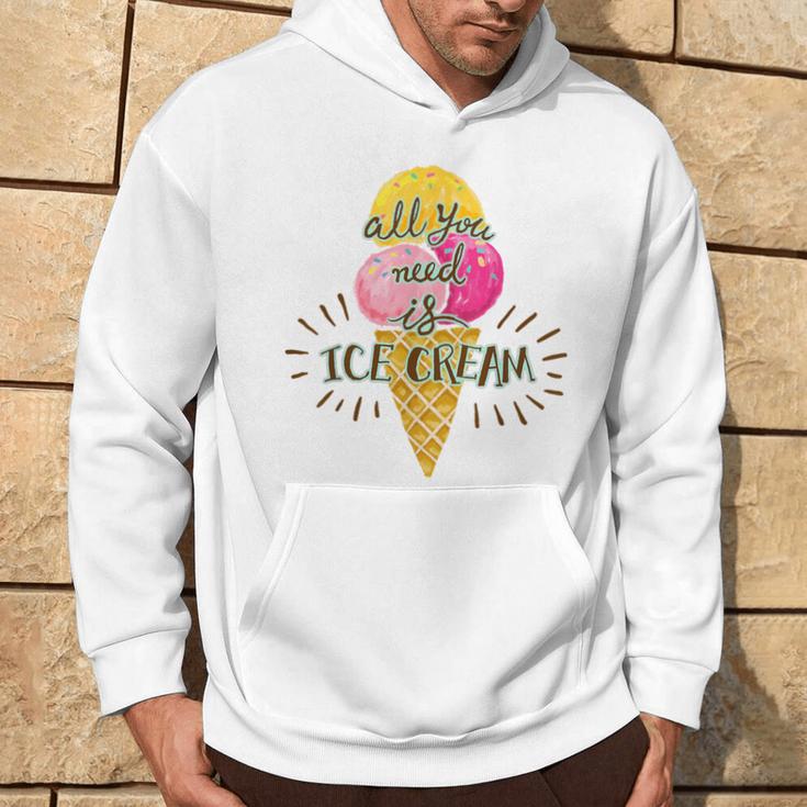 Alles Was Sie Brauchen Ist Eis Everything You Need Is Eis Kapuzenpullover Lebensstil