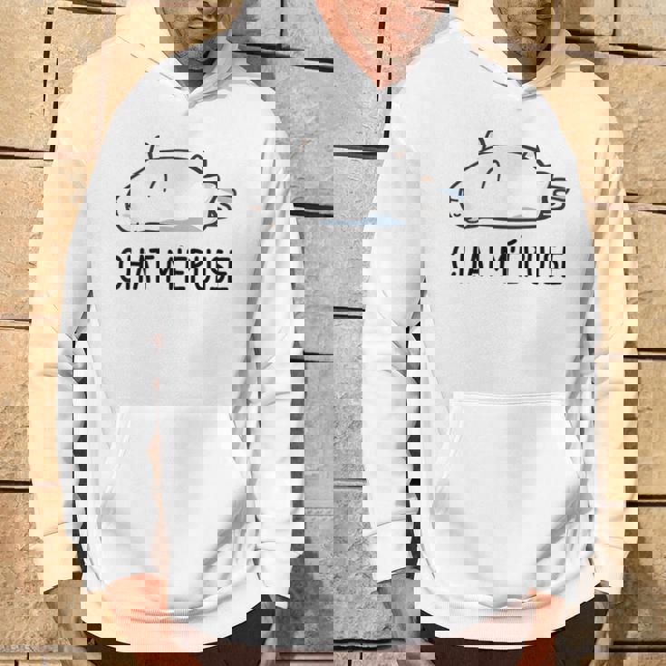 Chat Humour Cadeau Chat M'épuise Sweat à capuche Lifestyle
