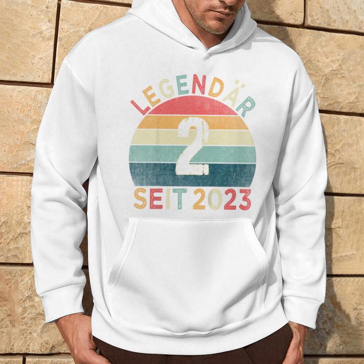 Children's 2Nd Birthday Legendary Since 2023Intage 2 Year Old Kapuzenpullover Lebensstil