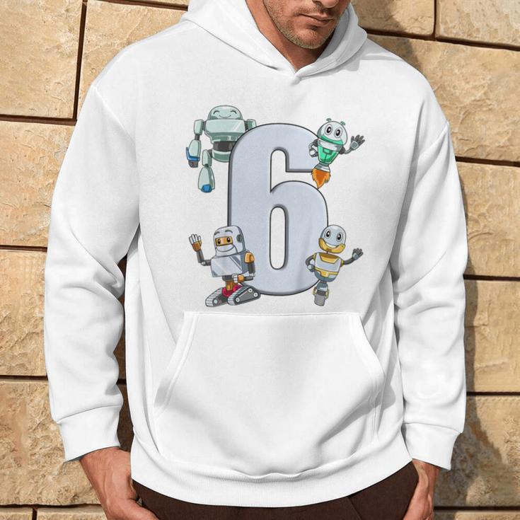 Children's 6 Years Birthday Robot And Technology Kapuzenpullover Lebensstil