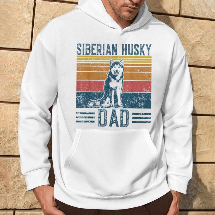 Dog Husky Papa -Intage Siberian Husky Dad Kapuzenpullover Lebensstil