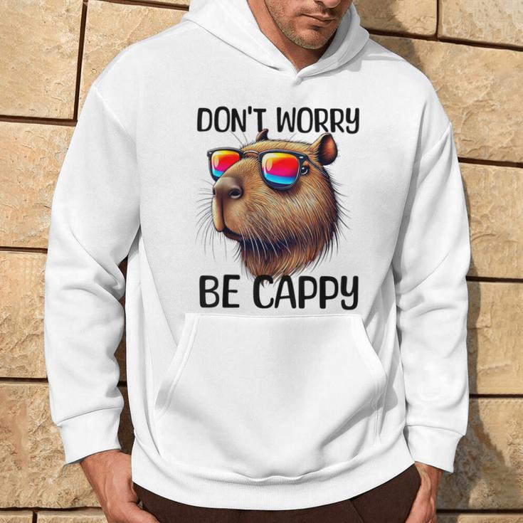 Don't Worry Be Cappy Capybara Water Pig Kapuzenpullover Lebensstil