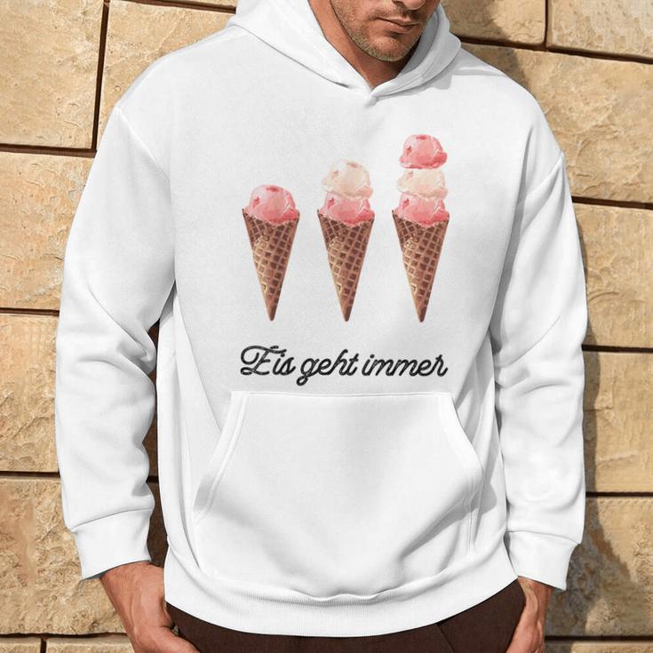 Eis Geht Immer Saying Ice Lover Kapuzenpullover Lebensstil