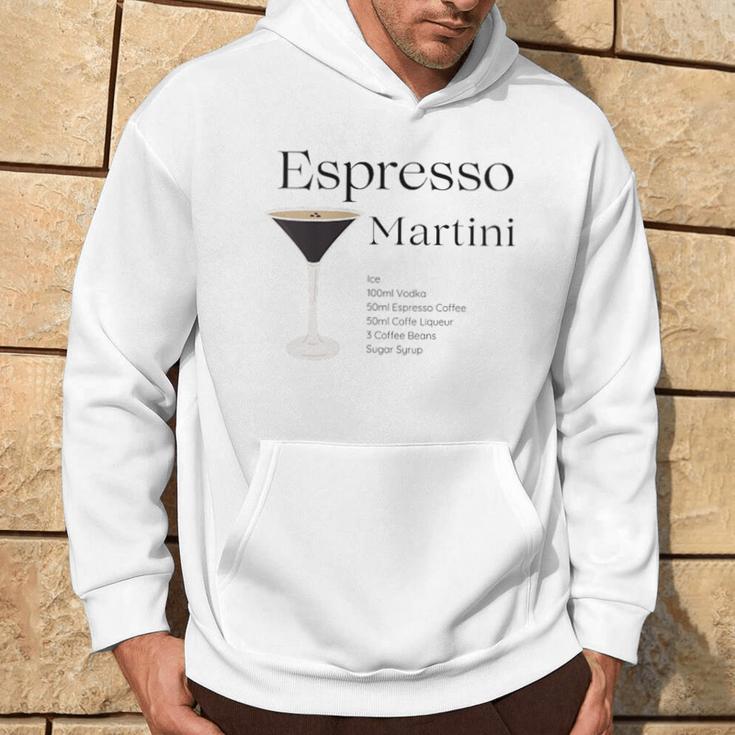 Espresso Martini With Recipe And Glass Kapuzenpullover Lebensstil