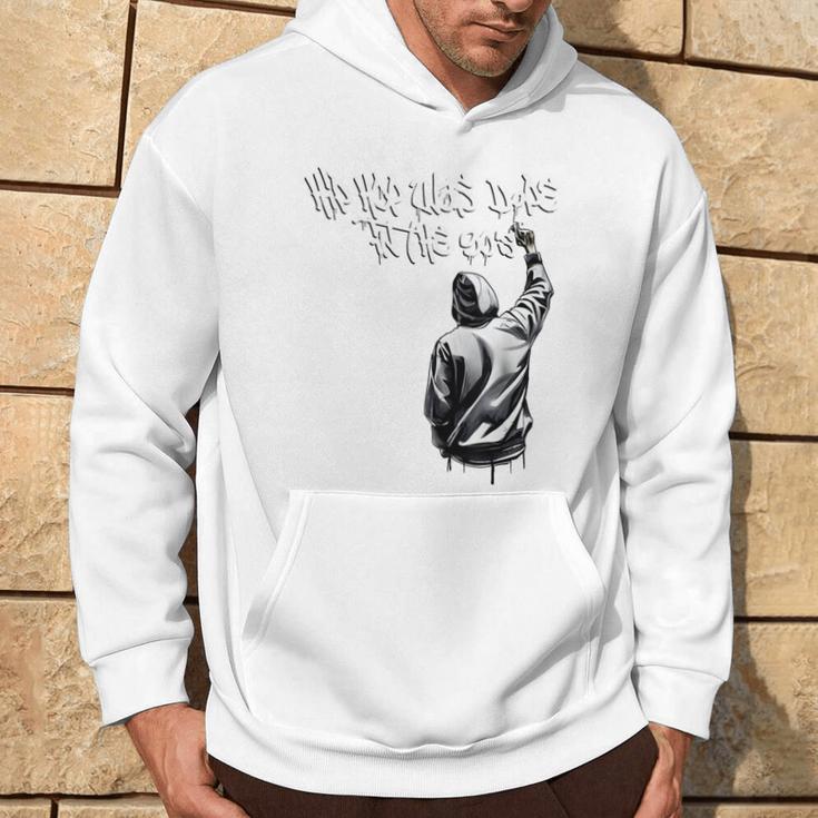 Hip Hop Was Dope In The 90S Hip Hop Graffiti Retro Rap Gray Kapuzenpullover Lebensstil