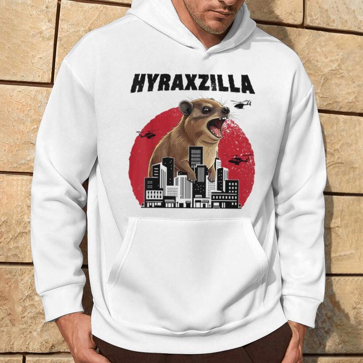 Hyraxzilla Rock Hyrax Lover Awawa Angry Marmot Gray Kapuzenpullover Lebensstil