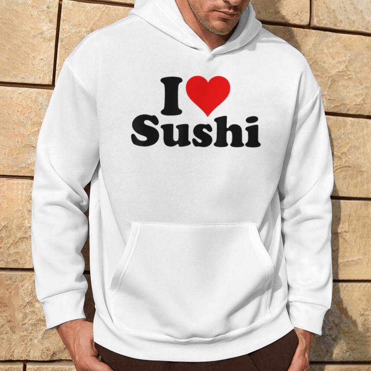 Japanese Food I Love Heart Sushi Kapuzenpullover Lebensstil