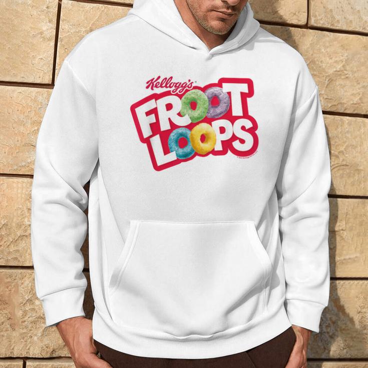 Kellogg's Froot Loops Breakfast Cereal Logo Blue Kapuzenpullover Lebensstil