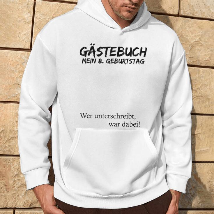 Kinder Mein 8 Geburtstag Und Das Gästebuch Kapuzenpullover Lebensstil