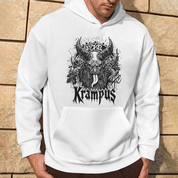 Kramperl Perchten Knecht Ruprecht Christmas Demon Krampus Gray Kapuzenpullover Lebensstil