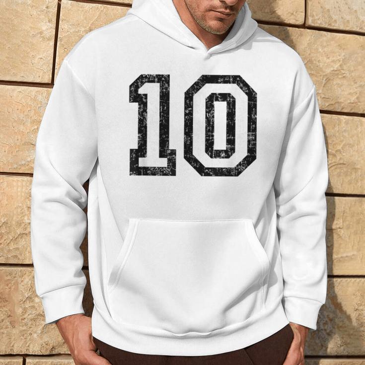 Number 10Intage Kapuzenpullover Lebensstil