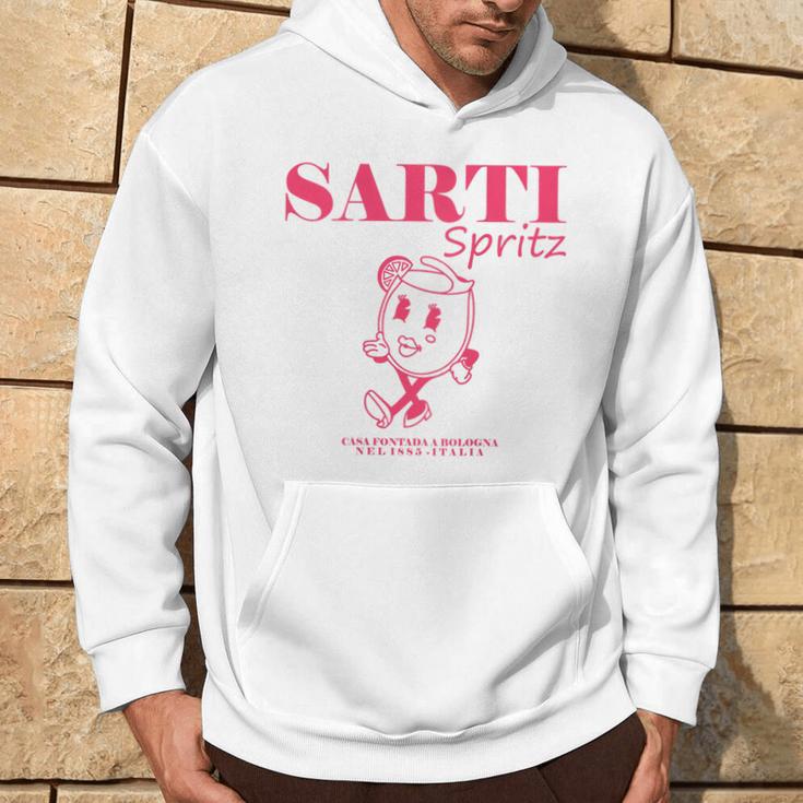 Sarti Spritz Cocktail Back Print Italiano Originale Kapuzenpullover Lebensstil