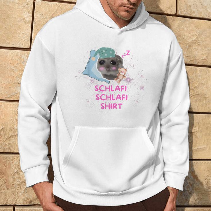 Schlafi Schlafi Hamster Meme Gray Kapuzenpullover Lebensstil