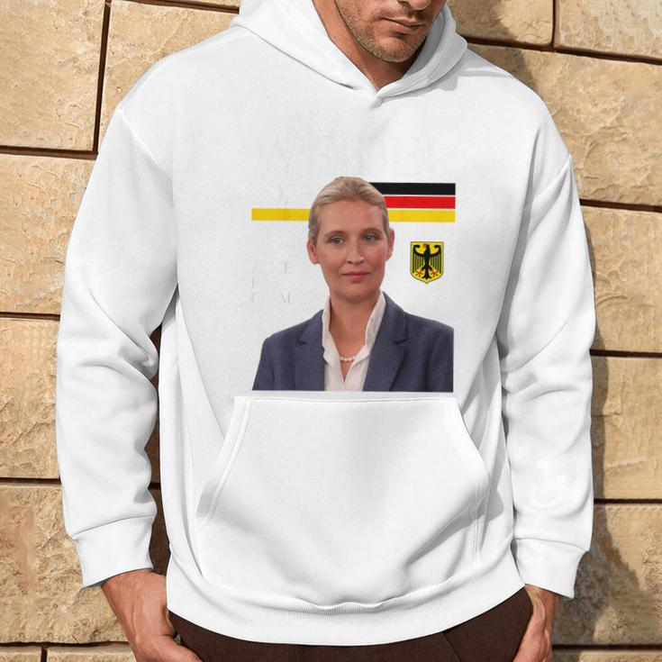 Team Alice For Germany Weidel 2025 Blue Kapuzenpullover Lebensstil