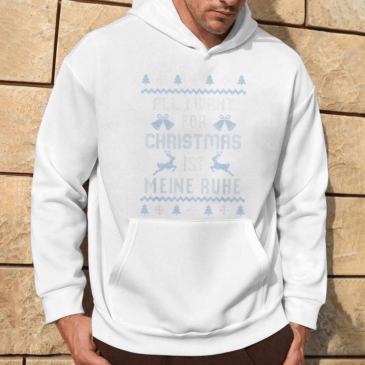 All I Want For Christmas Ist My Rest Blue Kapuzenpullover Lebensstil