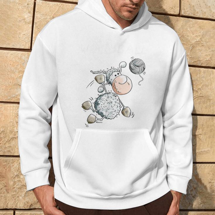 Wollyball Iolleyball Sheep Word Game Funolleyball Player Kapuzenpullover Lebensstil