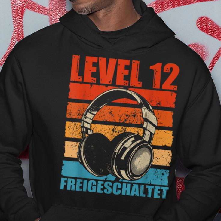 12Th Birthday Boysideo Gamer Level 12 Unlocked Boys Kapuzenpullover Lustige Geschenke