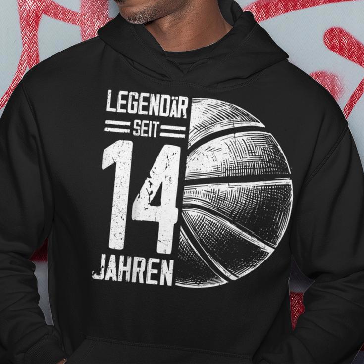 14Th Birthday Retro Basketball Player 14 Years Boy Boys Kapuzenpullover Lustige Geschenke