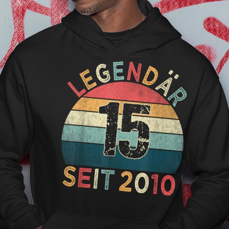 15Th Birthday Legendary Since 2010Intage 15 Years Old Kapuzenpullover Lustige Geschenke