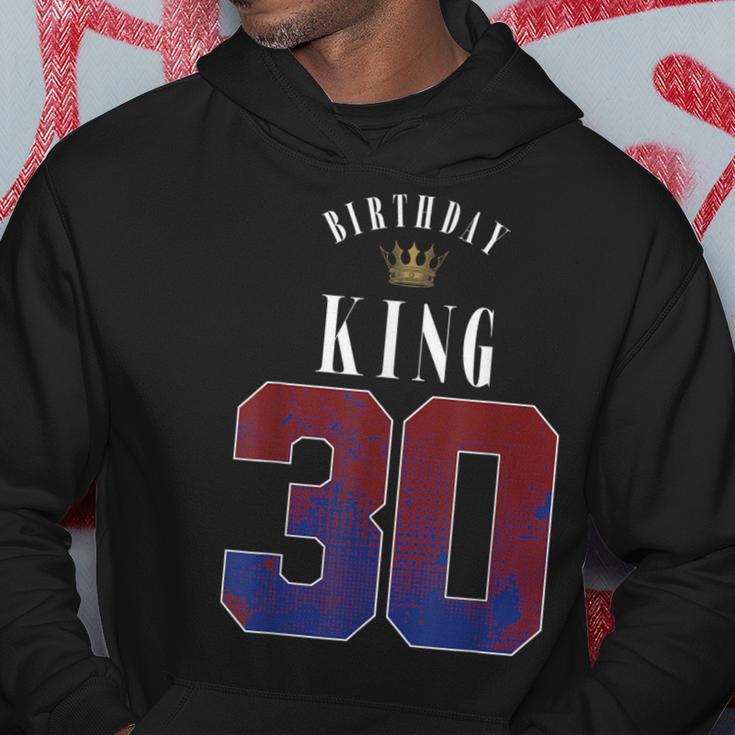 30Th Birthday King Crown 30 Years Bday For Men Kapuzenpullover Lustige Geschenke