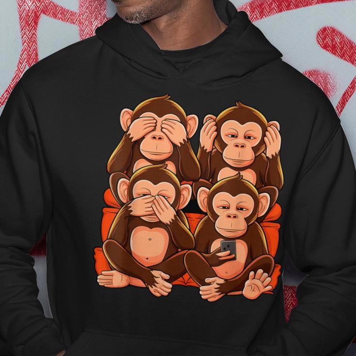 31 Monkey See Nothing Hear Say Smartphone Kapuzenpullover Lustige Geschenke