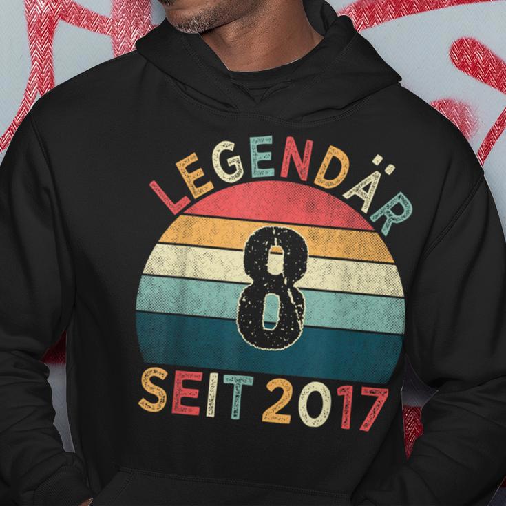 8Th Birthday Legendary Since 2017Intage 8 Years Old Kapuzenpullover Lustige Geschenke