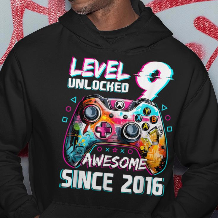 9Th Birthdayideo Game Level 9 Unlockedideo Player Boys Kapuzenpullover Lustige Geschenke