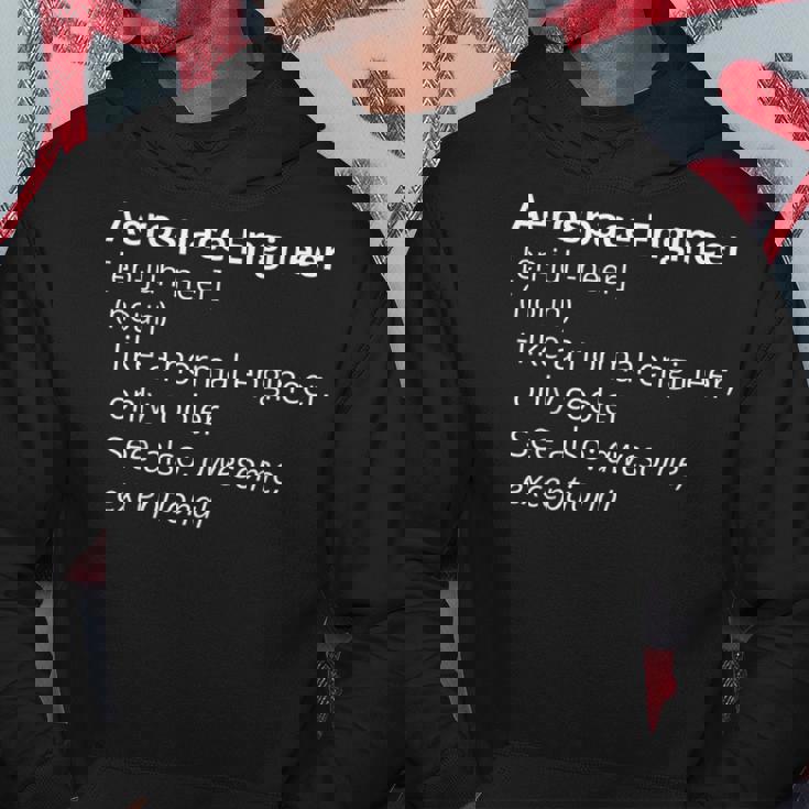 Aerospace Engineer Definition Description Sudadera Regalos divertidos