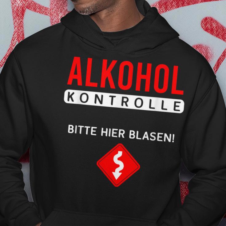 Alcohol Control Bitte Hier Blasiges Sauf Party Kapuzenpullover Lustige Geschenke