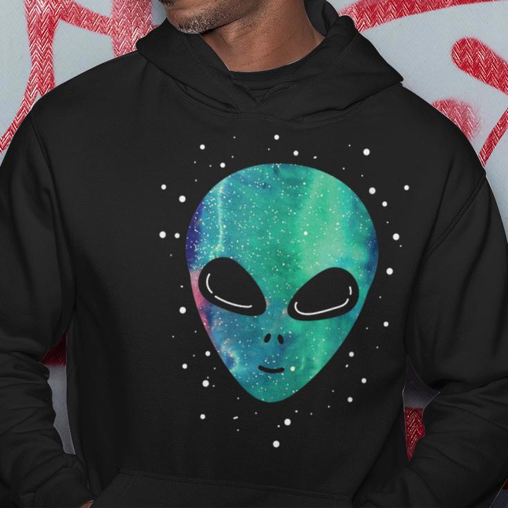 Alien Head Starry Night Sky Fun Kapuzenpullover Lustige Geschenke