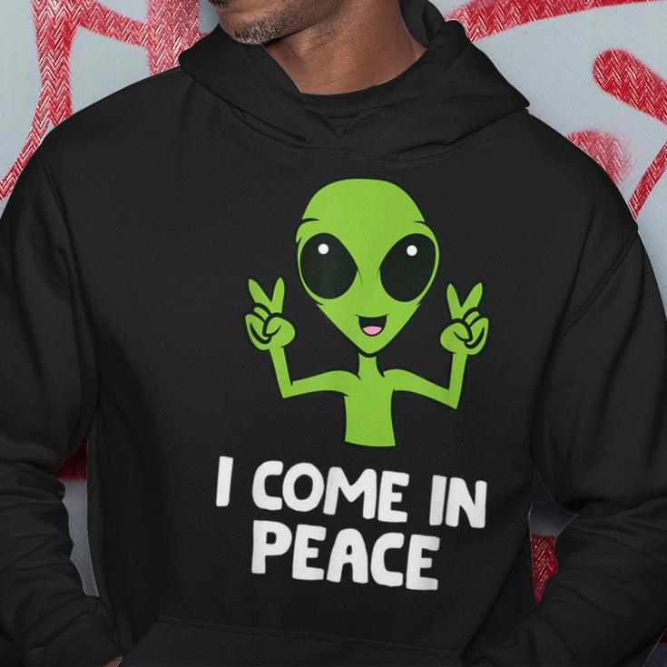 Alien I Come In Peace Space Rave Edm Music Alien Kapuzenpullover Lustige Geschenke