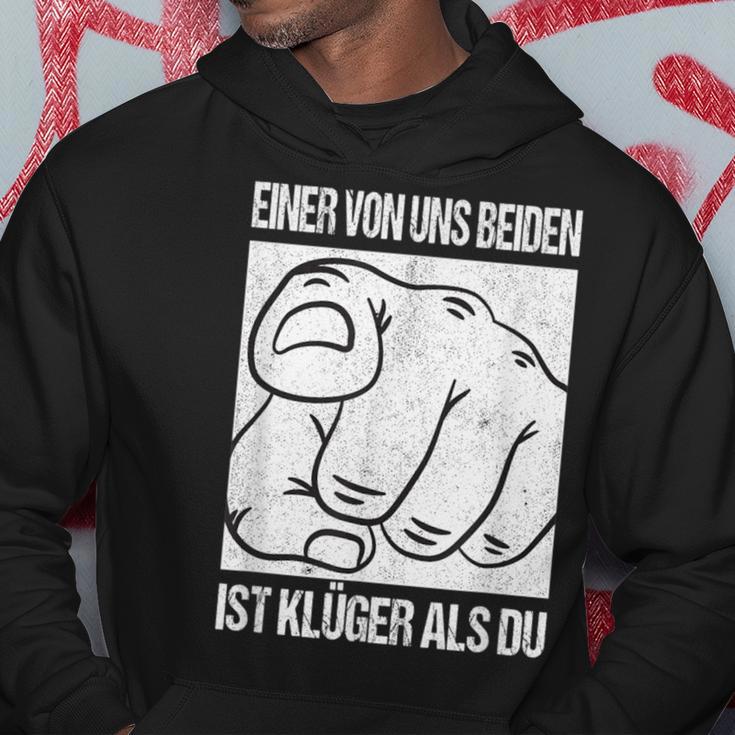 Aon Us Beiden Ist Klüger Als Du Ironie Statement Fun Kapuzenpullover Lustige Geschenke