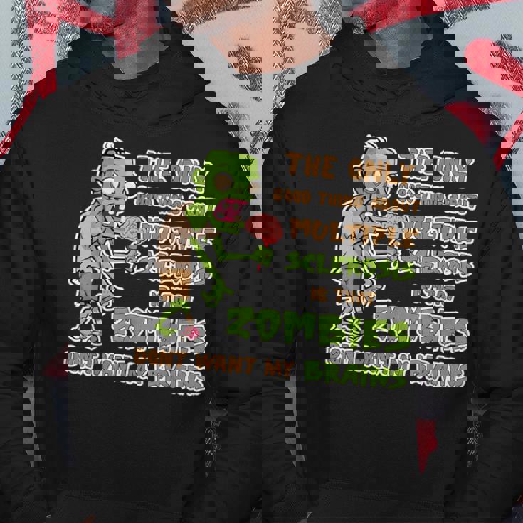 Apoya La Conciencia De La Esclerosis Múltiple Cerebros Divertidos Zombies Sudadera Regalos divertidos