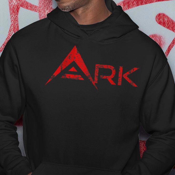 Ark Kryptocurrency -Intage & Distressed Logo Kapuzenpullover Lustige Geschenke