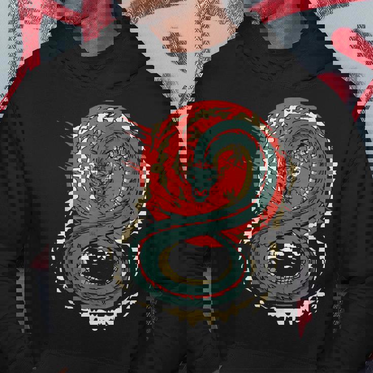 Art Japonais Kanji Dragon Japonais Sun Streetwearintage Rétro Sweat à capuche Cadeaux drôles