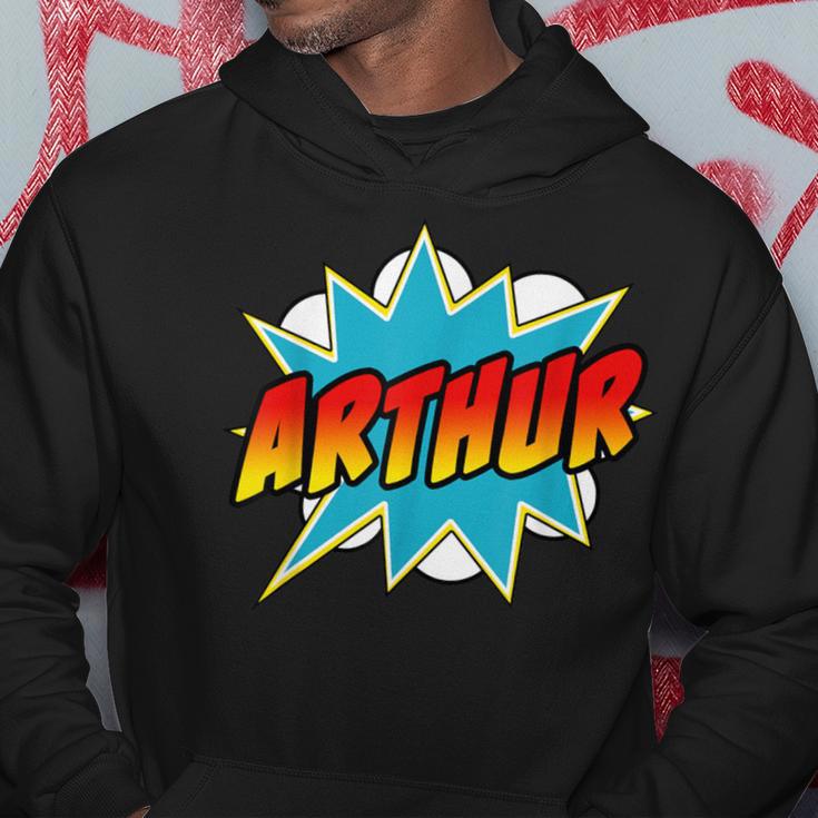 Arthur Name Comic Book Superheroes For Boys Kapuzenpullover Lustige Geschenke