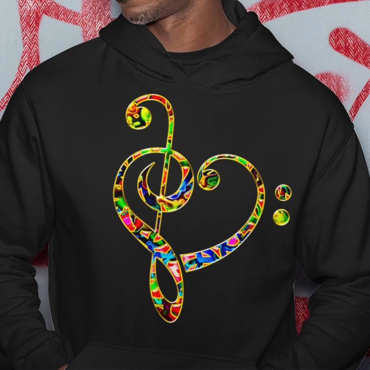 Bass Clef Heart I Love Music Bass Kapuzenpullover Lustige Geschenke