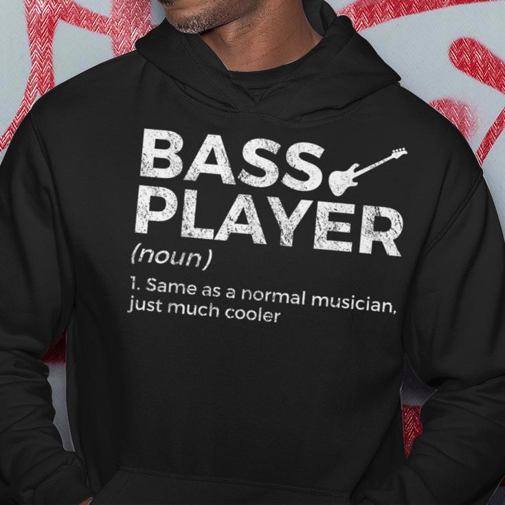 Bass Player Definition Bassist For Musicians Kapuzenpullover Lustige Geschenke