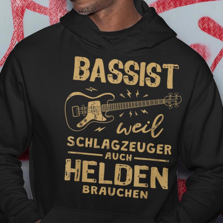 Bassist Weil Drummzeuger Auch Helden Nauch Bass Kapuzenpullover Lustige Geschenke