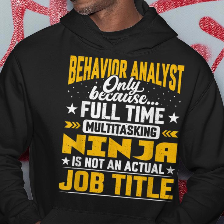 Behavior Analyst Job Title Behavioral Expert Sudadera Regalos divertidos