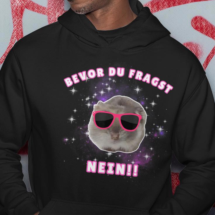 Bevor Du Fragst Nein Hamsti Schlafi Schlafi Kapuzenpullover Lustige Geschenke