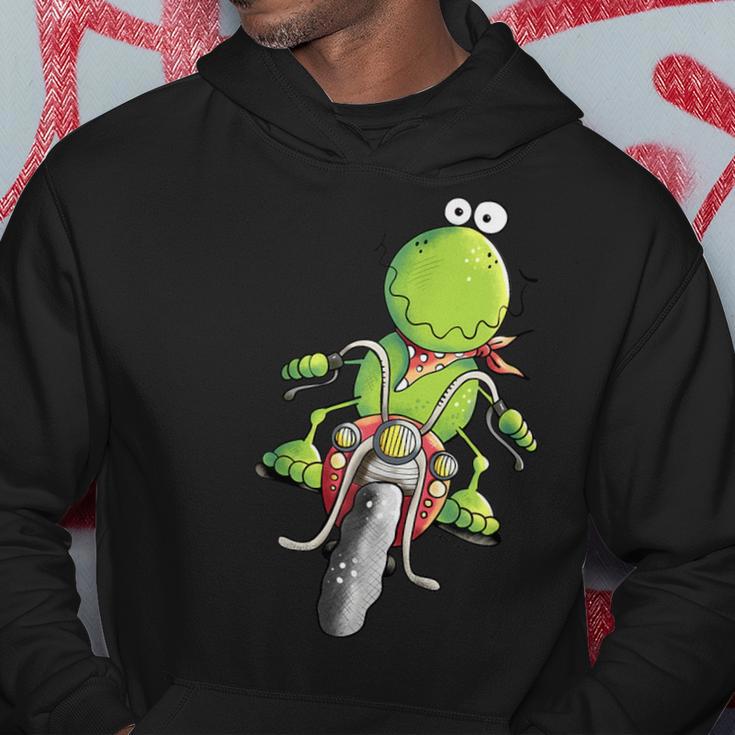 Biker Frog I Motorcyclist Fun Motorcycle Kapuzenpullover Lustige Geschenke