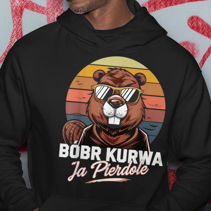 Bober Kurwa Meme Poland Beaver Costume Yes Pierdole Bóbr Kapuzenpullover Lustige Geschenke