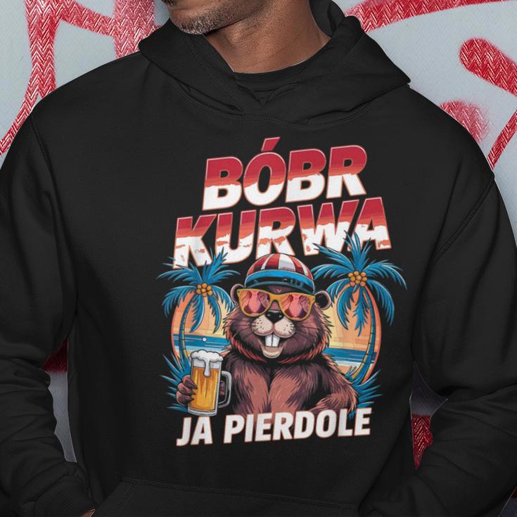 Bober Kurwa Meme Poland Beaver Costume Yes Pierdole Bóbr Kurwa Kapuzenpullover Lustige Geschenke