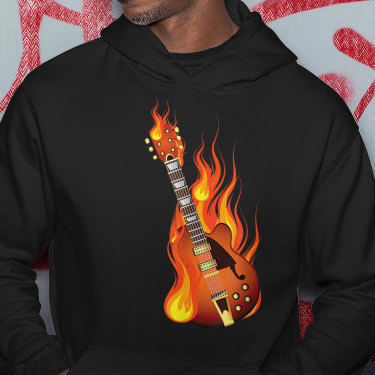 Brennede Rock Guitar Heavy Metal Music Kapuzenpullover Lustige Geschenke