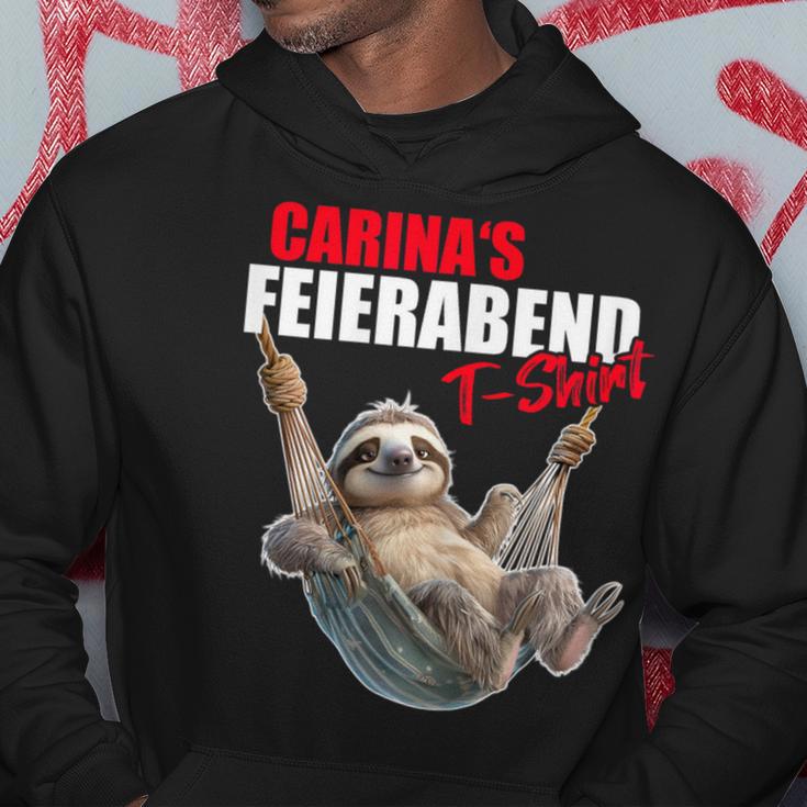 Carina Rente Feierabend Faultierorname Spruch Kapuzenpullover Lustige Geschenke