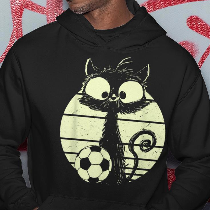 Cat Footballer Cats Cute Cat Kapuzenpullover Lustige Geschenke